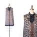 vintage 60's nightie - sleeveless dress / Leopard Print - animal / retro lingerie