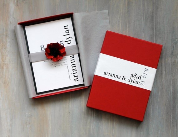 Modern luxury wedding invitations