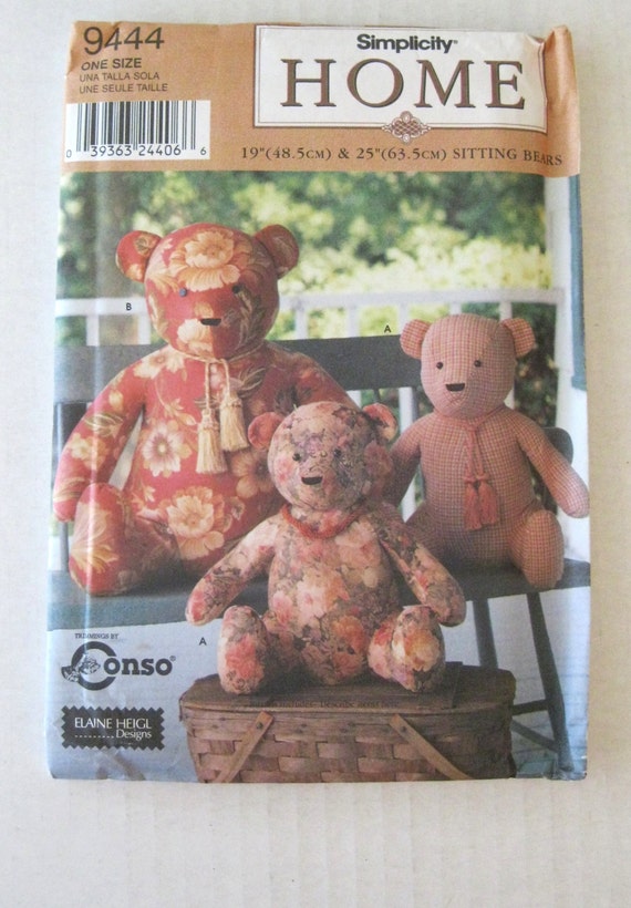 simplicity teddy bear pattern