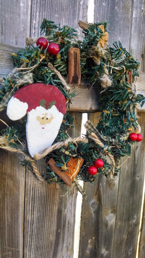 Santa Wreath by sawitforyou on Etsy