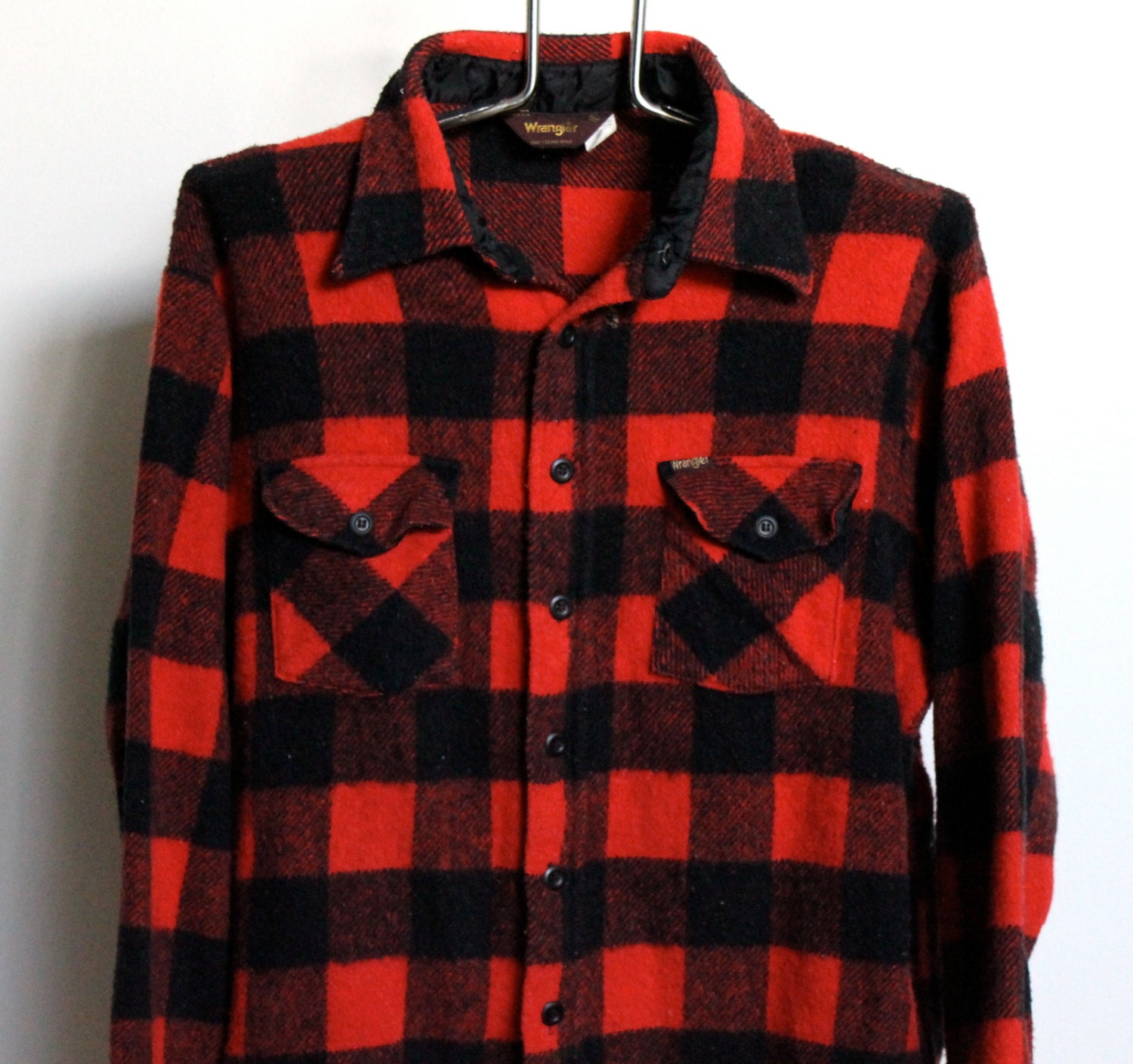 Wrangler Buffalo Plaid Flannel Shirt Mens Extra Large XL