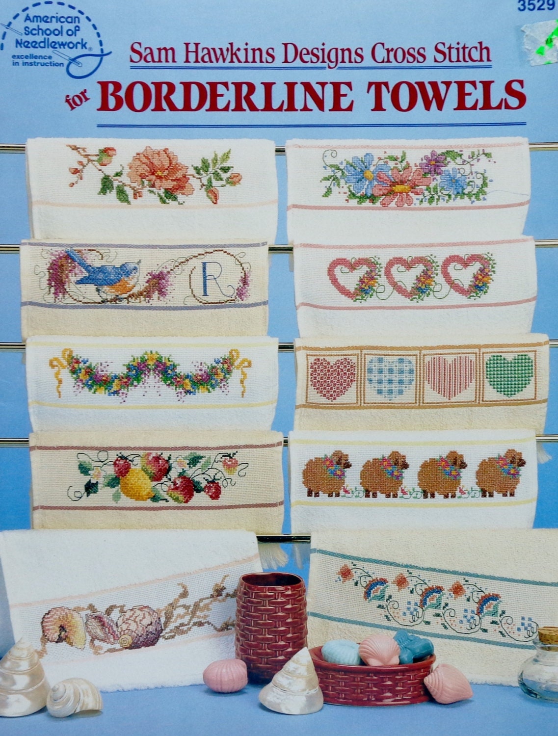 American School of Needlework BORDERLINE TOWELS By Sam Hawkins