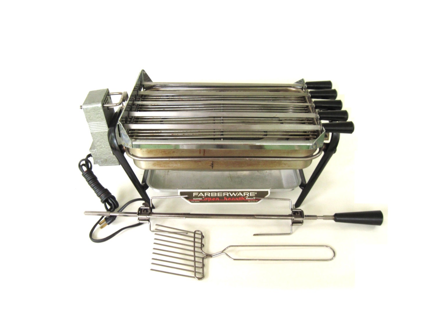 Farberware Open Hearth Rotisserie Grill 450A & Kebab Accessory