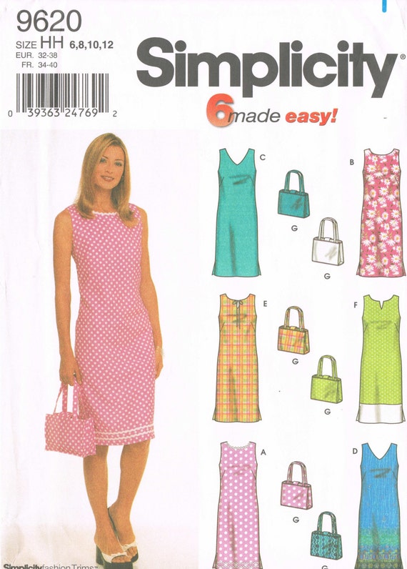 Simplicity 9620 2000s Sewing Pattern Sizes by HappyIFoundIt