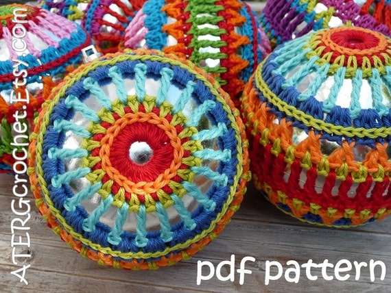 Crochet pattern Christmasball L by ATERGcrochet