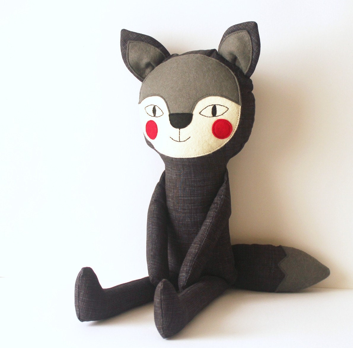 black wolf stuffed animal