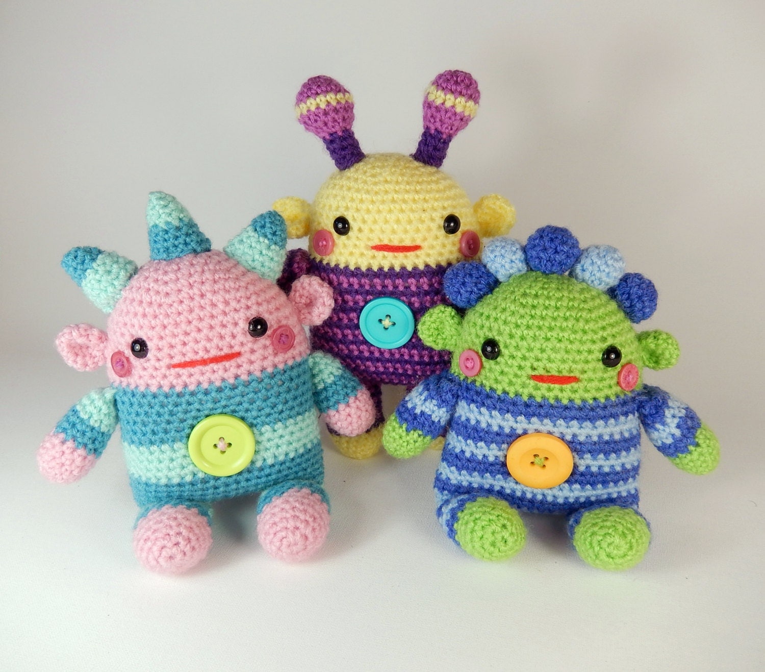 Romper Monsters Amigurumi Crochet Doll Pattern