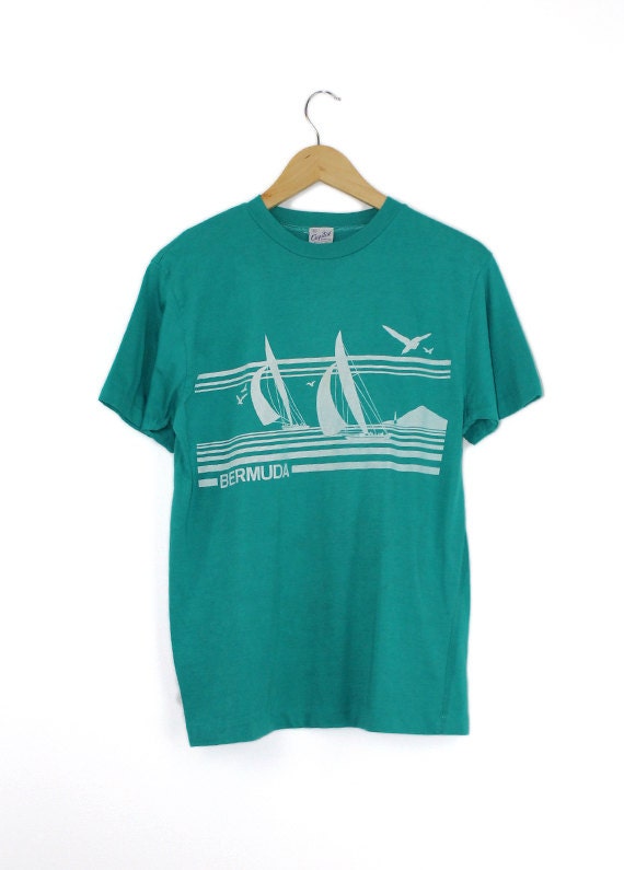 Bermuda Tee Destination Shirt TRAVEL SAIL Sailing Tshirt Top