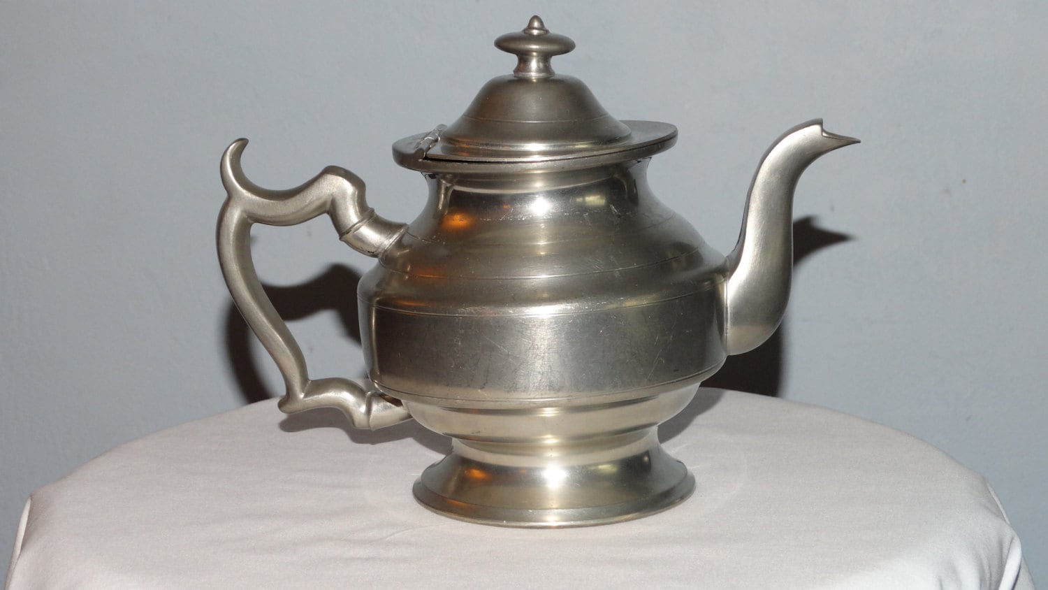 Vintage Woodbury Pewterers Pewter Teapot Tea Kettle Haute Juice