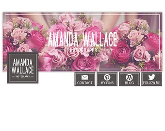 Facebook Cover Template for Photographers, Facebook Timeline Cover Photoshop Templates, Facebook Header Template - FB166