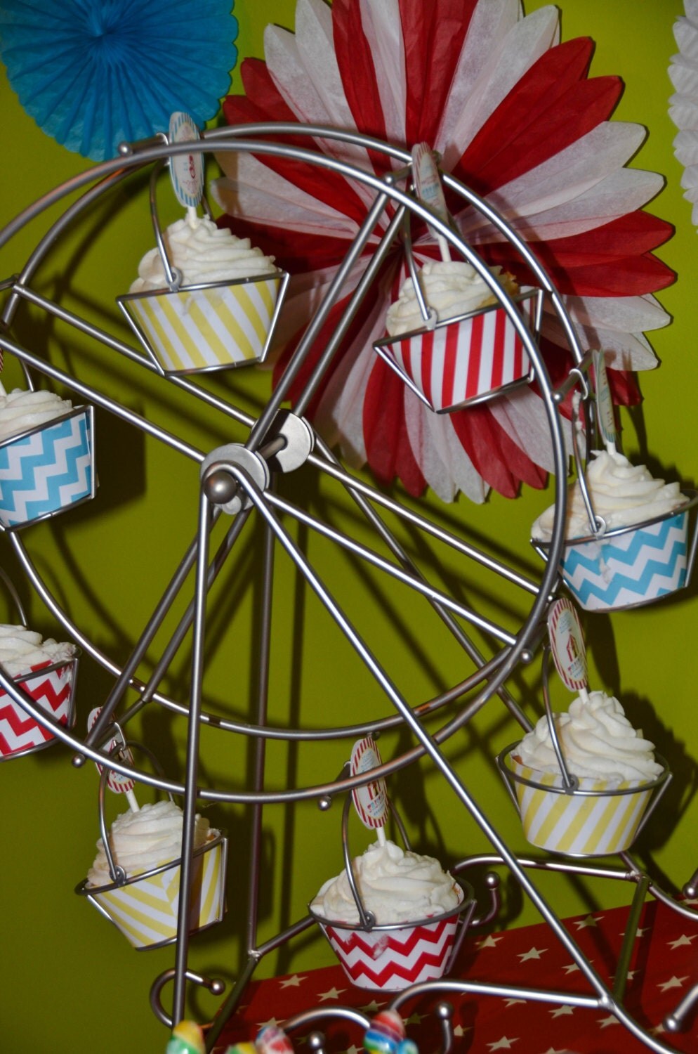 Carnival Circus Cupcake Food Toppers Girl by PrettiestLilThings