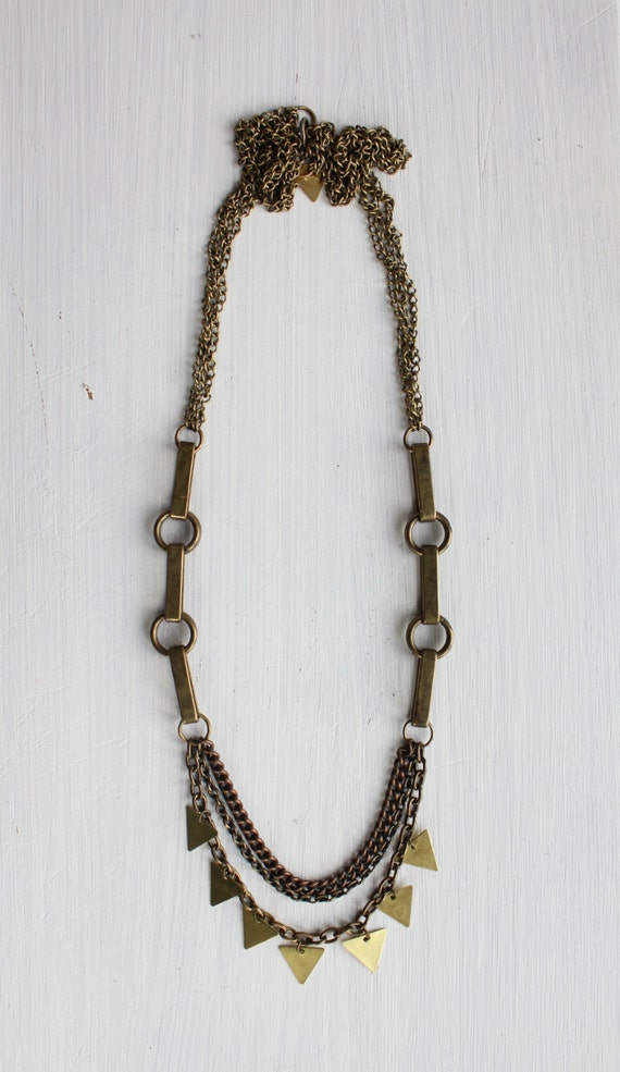 WARRIOR necklace - ( Mixed vintage chains ) OOAK