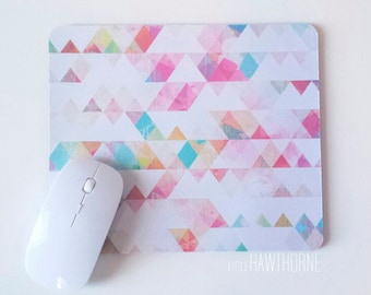 Geometric Mouse Pad / Mousepad / Personalized Mouse Pad / Office Desk Accessories