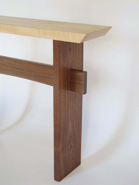 Narrow Hall Tables narrow minimalist hall table: wood entryway table/ console Narrow Hall Tables narrow minimalist hall table: wood entryway table/ console