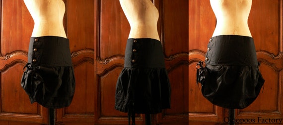 Skirt "Mary Lennox" Black by OctopoosFactory steampunk buy now online