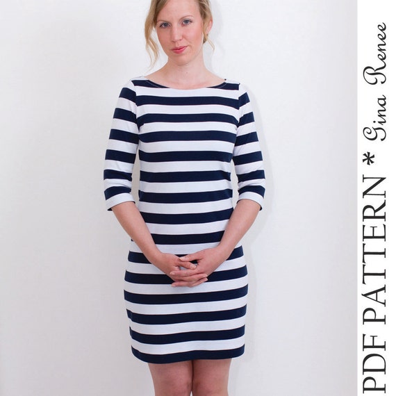 Womens Dress Pattern Dress Sewing Pattern Dress PDF