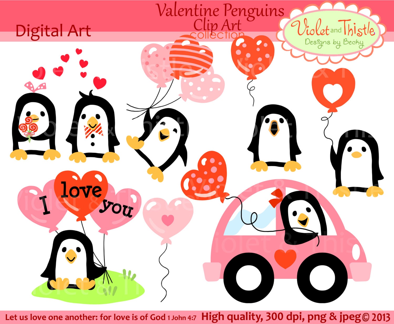 penguin valentine clipart - photo #29