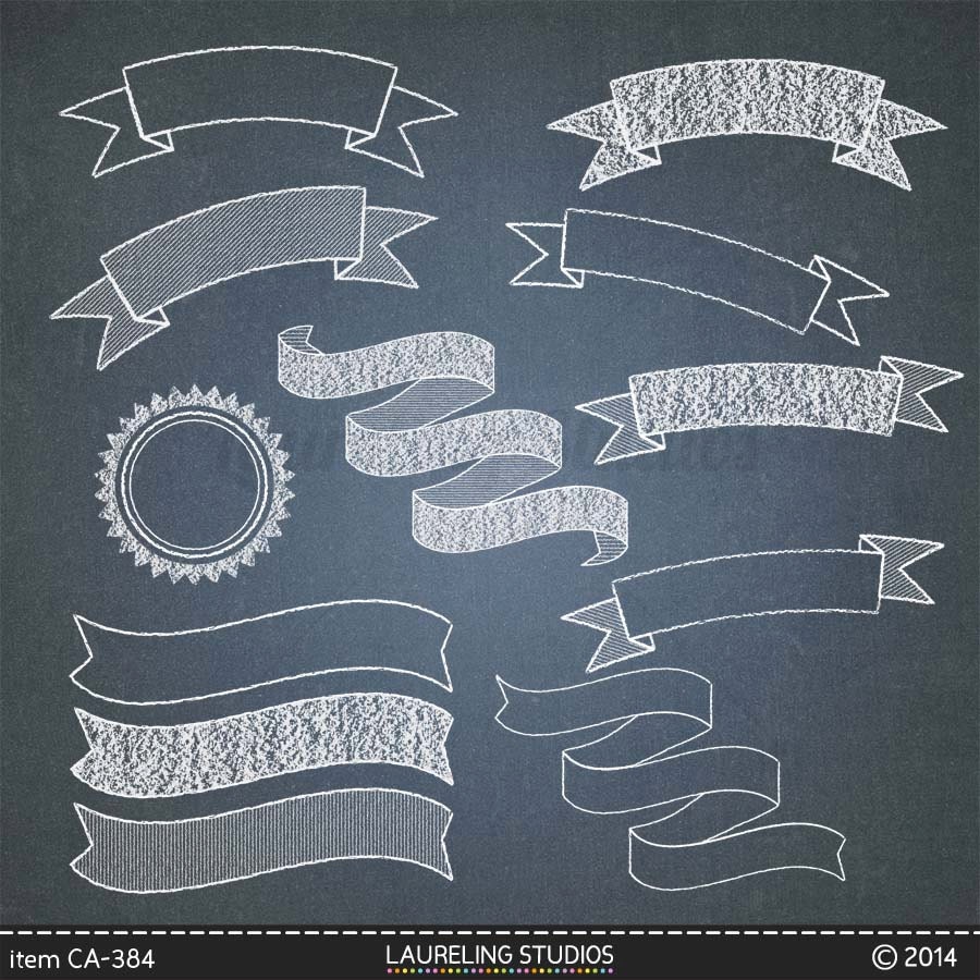 chalkboard clipart digital frames and banners with bonus