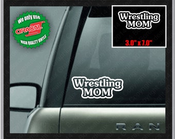 Wrestling Mom Car Decal Vinyl Window Laptop Sticker