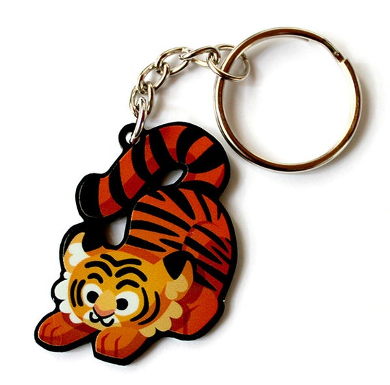 stuffed tiger keychain