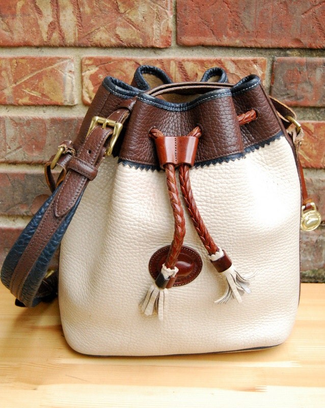 dooney and bourke brown bucket bag