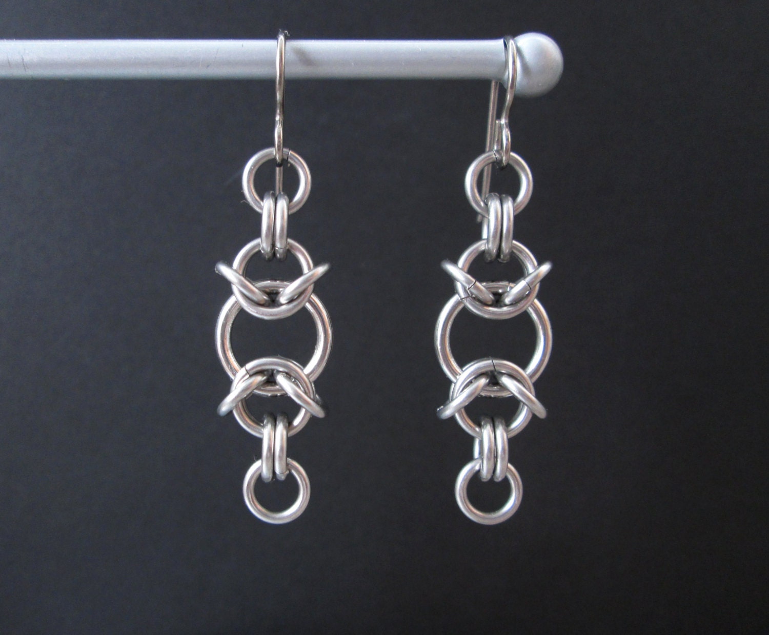 Chainmaille Earrings Stainless Steel Earrings Chain Maille