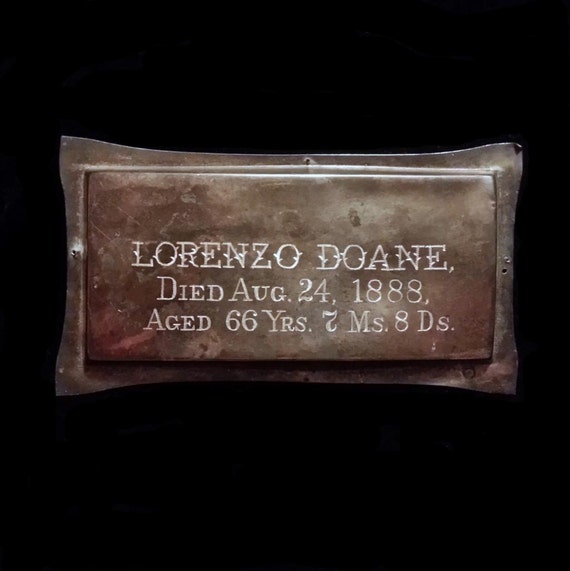 1888 Antique Victorian Casket Plate or by RosesandRueAntiques