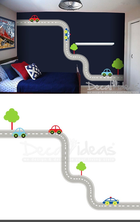 Cars Boys Room Wall Decal Nursery Wall Decals by StunningWalls