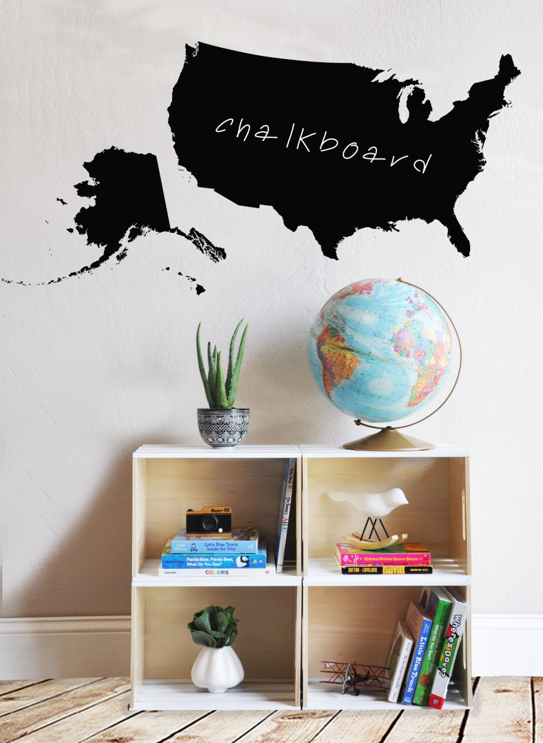 USA CHALKBOARD wall decal chalkboard wall by TheLovelyWall