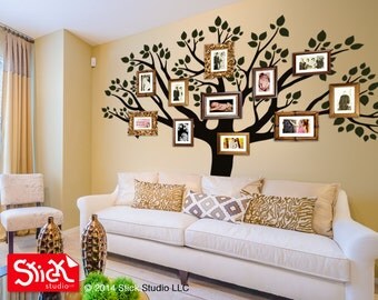 Family Tree Photo Wall family wall decal | etsy Family Tree Photo Wall family wall decal | etsy
