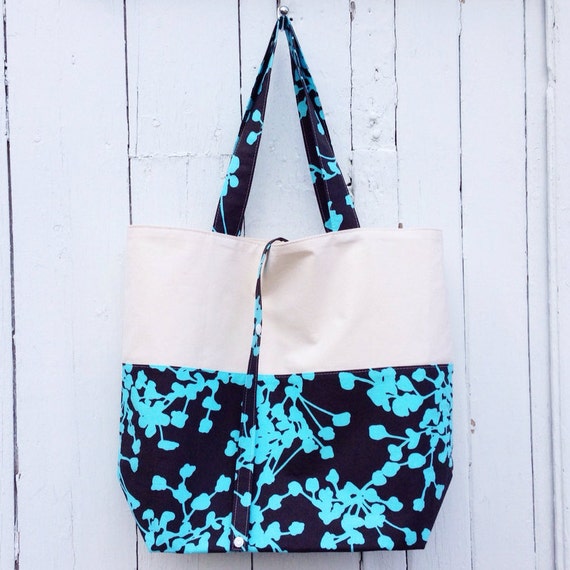 Fabric Tote Bag, Market Tote Bag, Roll up tote bag, Farmers Market Bag ...