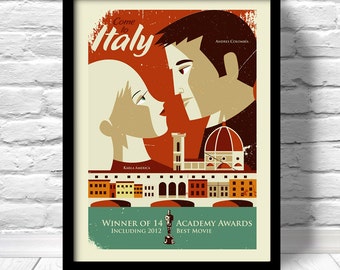 Custom Movie Poster , Personalized love story print, 100% illustrated for you, custom wedding poster, personalized wedding poster