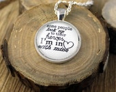 Pendant Necklace some people look up to their heroes, I'm in love with mine Vintage Style Brass or Silver Pendant Hymn Drop Military love Pendant Necklace some people look up to their heroes, I'm in love with mine Vintage Style Brass or Silver Pendant Hymn Drop Military love