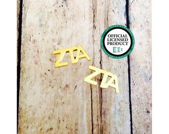 Zeta Tau Alpha Letter Stud Earrings | Sorority Earrings | Zeta Tau Alpha Earrings | ZTA Earrings | Sorority Jewelry | ZTA Jewelry | Zeta