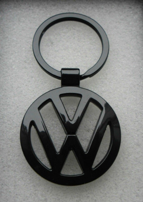 VW Volkswagen BLACK Logo Keychain Key Ring Ideal Gift Chain