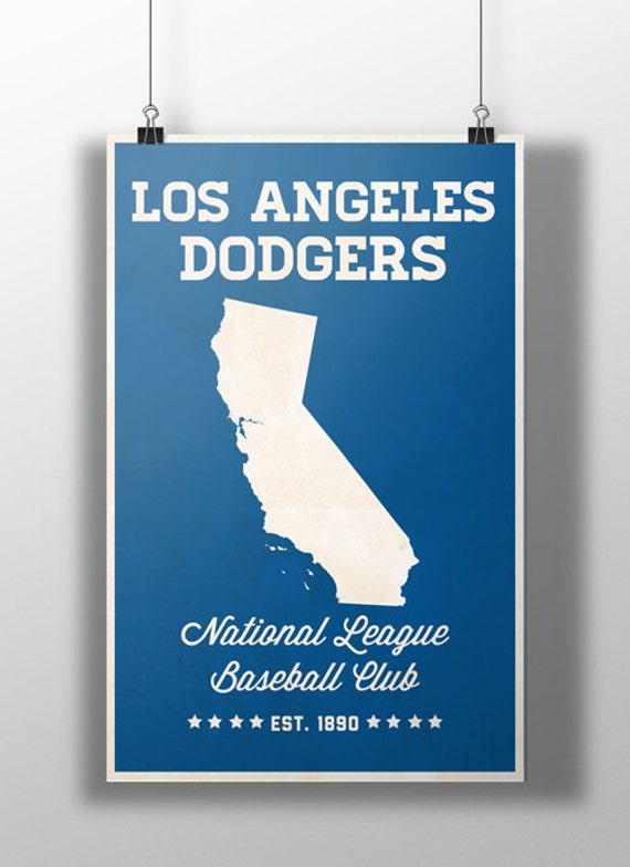 Los Angeles Dodgers Minimalist Print