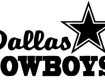 Popular items for dallas cowboys decal on Etsy