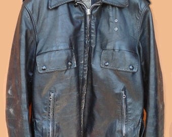70's Police Leather Jacket