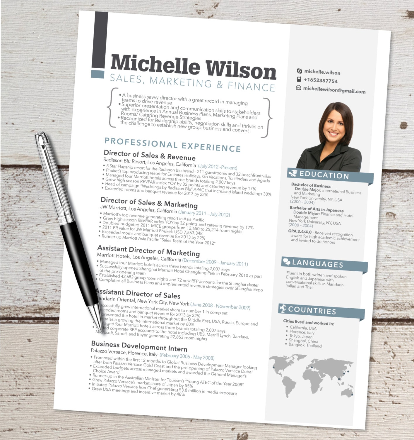the michelle resume design graphic design marketing