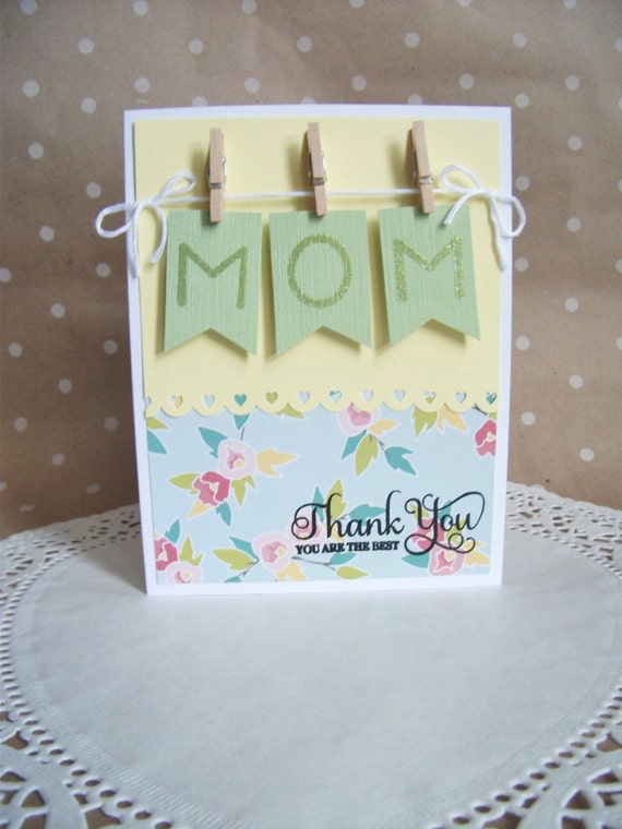 Mother's Day Card Mothers Day Card Thank You Mom Card