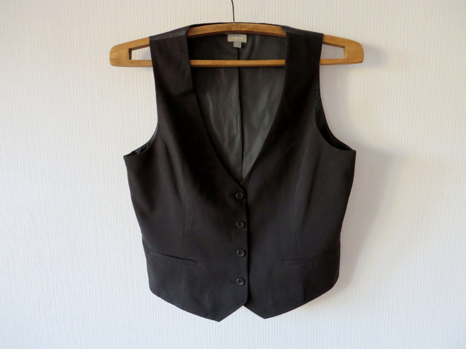 Black Vest Womens Classic Fitted Formal Comfortable Country
