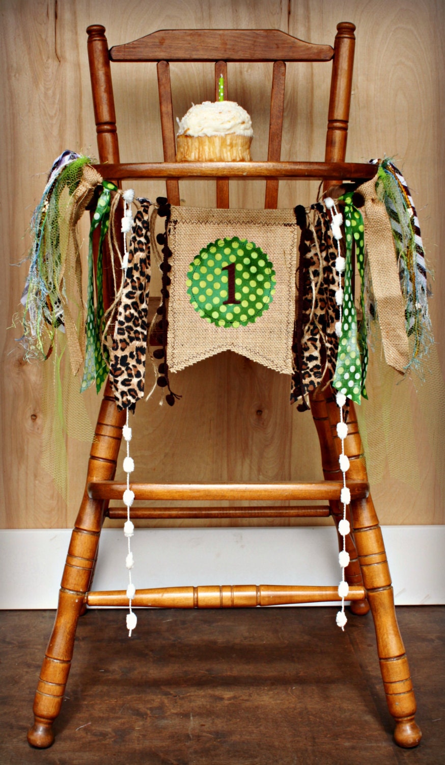 JUNGLE SAFARI Birthday High Chair Highchair Banner Party Photo