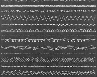 Chalk Borders Clipart - 14 Chalkboard Clipart Digital Borders and Bonus Chalkboard Backgrounds - Commercial Use - Instant Download