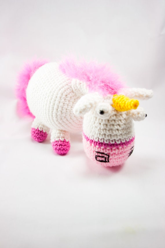 Items similar to Cute & Fluffy Unicorn Amigurumi on Etsy