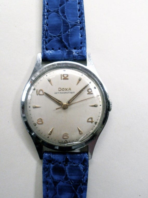 Vintage DOXA SWISS WINDUP Men's Watch. Swiss by AutomatonJourney