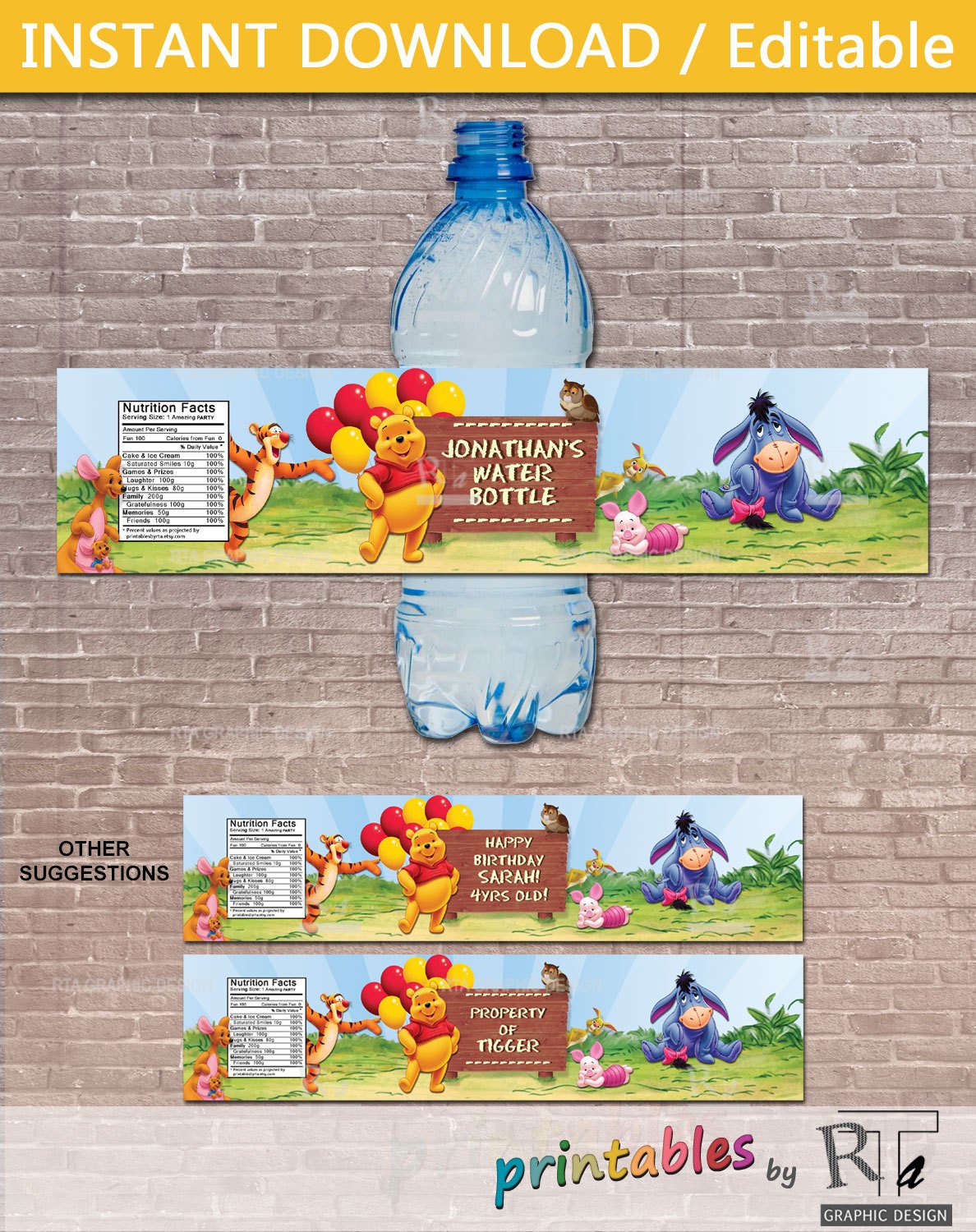 personalized-winnie-the-pooh-water-bottle-label-instant