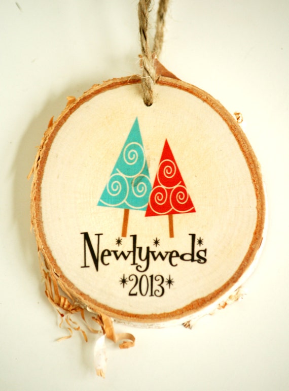 Newlyweds First Christmas Holiday Ornament Wedding Gift