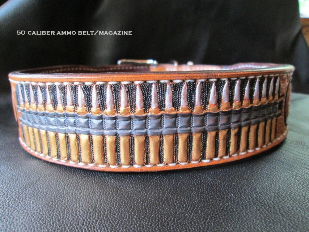 Ammo magazine collar Dog collar large leather collar