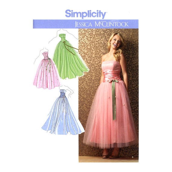 Tulle Skirt Dress Pattern Uncut Simplicity 3878 By Cynicalgirl 3605