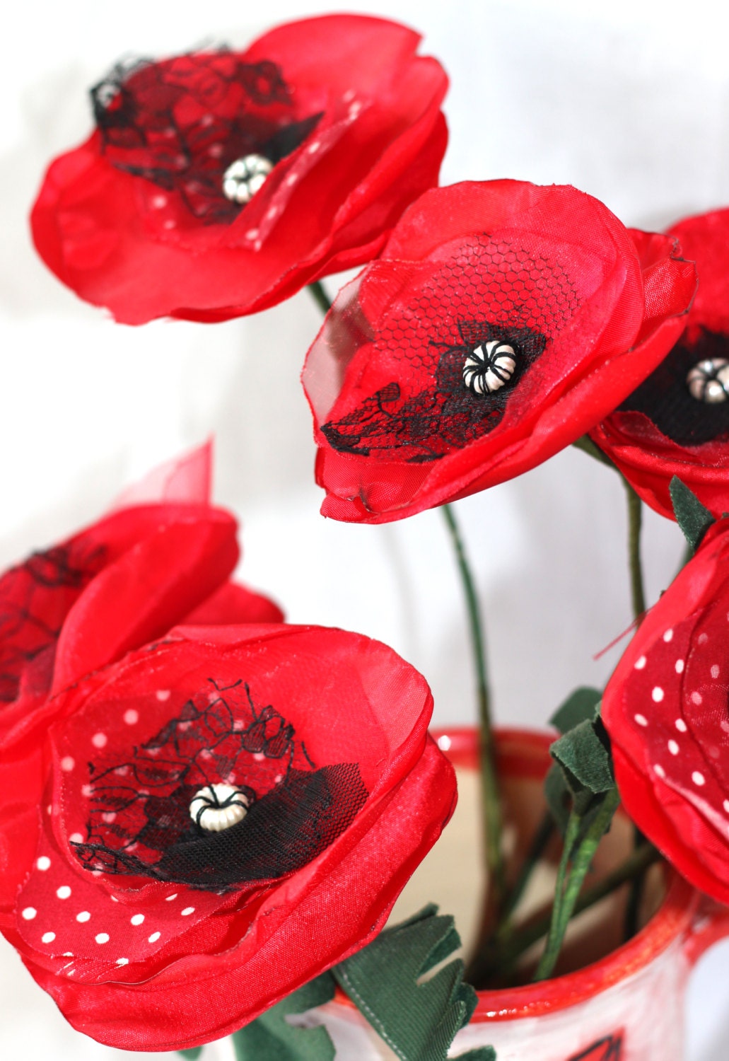 Fabric Poppy Tutorial PDF. Learn to make your own fabric